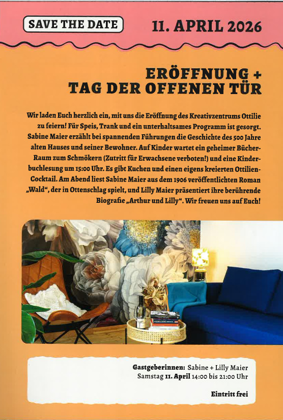 Eröffnung und Tag der offenen Tür im Kreativ- und Seminarzentrum OTTILIE