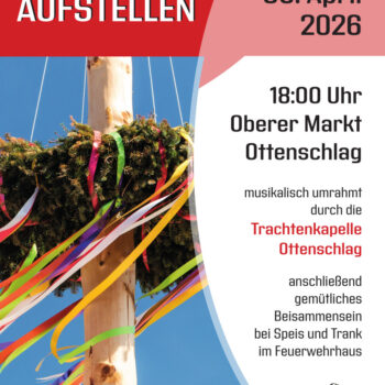 Maibaumaufstellen der Feuerwehr Ottenschlag