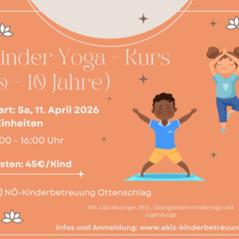 Kinder-Yoga (6-10 Jahre) - 3 Termine