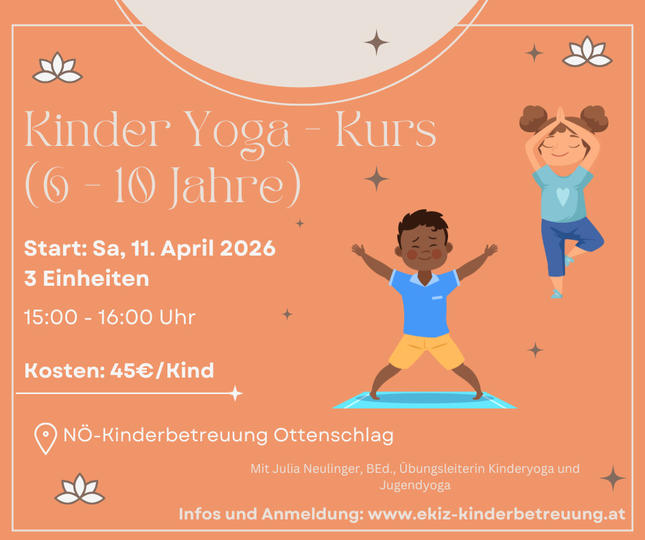 Kinder-Yoga (6-10 Jahre) - 3. Termine
