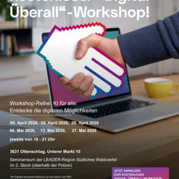 Kostenlose Workshop-Reihe: KI für alle:  Entdecke die digitalen Möglichkeiten  - "Einführung in die Künstliche Intelligenz: