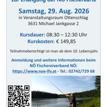 Fischereikurs (ausgebucht - keine Plätze mehr vorhanden)