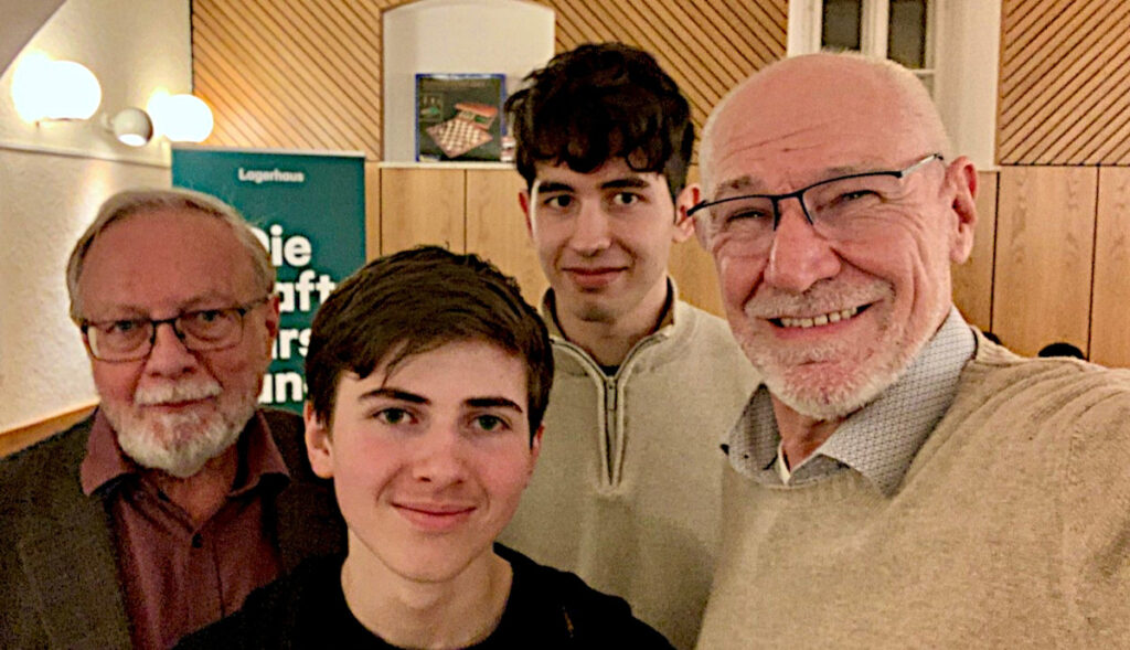 Ein Teil des Teams vom Schachklub Ottenschlag 2026 - Foto v.l.: MK Heinz Steiner, Marcel Winkler, Tobias Allinger und Alexander Spritzendorfer - ©  Alexander Spritzendorfer