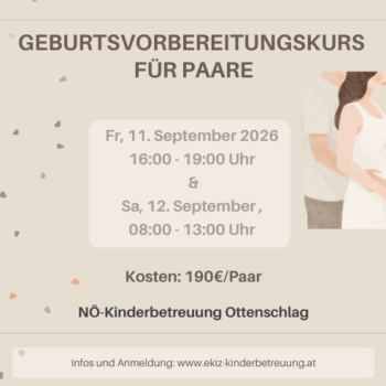 Geburtsvorbereitungskurs für Paare