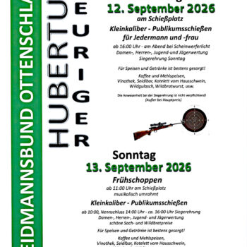 Hubertusheuriger des Weidmannsbunds Ottenschlag