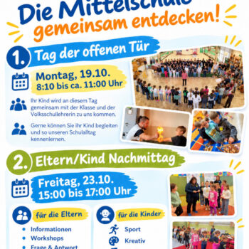 Tag der offenen Tür - Die Mittelschule gemeinsam entdecken!
